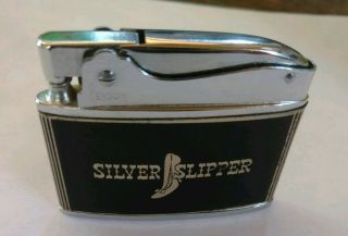 Vintage Silver Slipper Casino Hotel Las Vegas Nevada Flat Advertising Lighter
