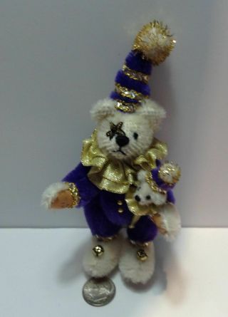 Ooak Mohair Artist Handcrafted Miniature Bear By Theresa 5 "