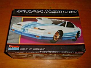 Viintage 1987 Monogram Model White Lightning Pro/street Firebird Kit 2748