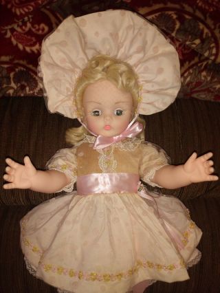 Vintage Madame Alexander Kelly Doll/ Perfect,  Pink Dot Tulle,  Complete