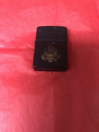 Vintage Zippo Lighter Great Seal United States Us Old Army Usa