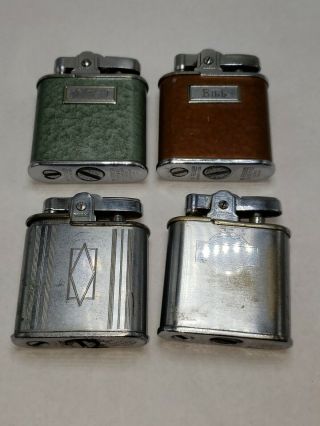 Lor Of 4 Vintage Ronson Whirlwind Cigarette Lighter