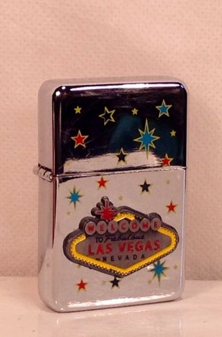 Classic Star Lighter Silver With Welcome To Fabulous Las Vegas Nevada Design