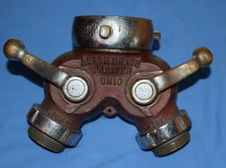 Vintage Akron Brass Wye Fire Truck Engine 2 1/2 " 1 1/2 "