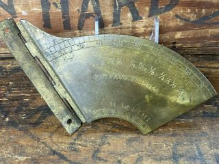 T1 Pat 1874 T Bevel Gauge Rare Antique Brass Stanley Adjustable Tool