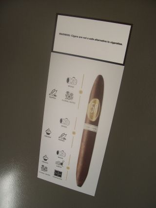 Davidoff 50th Anniversary Cigar Notes Promotional Magnet