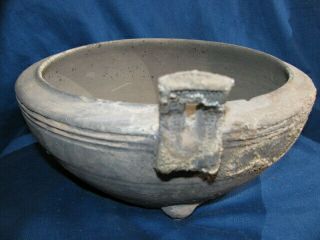 Ancient Han Dynasty Chinese Tripod Pottery Censer 2