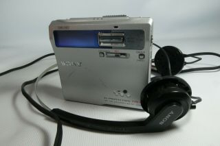 Old Vintage Sony Md Walkman Md Mz - N1 Mini Disc Player With Headphones