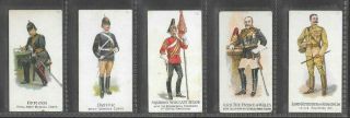 Bargain 5 X Different Gallaher 1898 (types Of The British Army) Type Cards