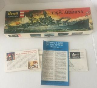 Revell Authentic Kit Battleship U.  S.  S.  Arizona 1957 Vintage Rare Model