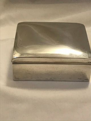 American " Poole Silver Co.  " Art Deco Period Sterling Silver Cigarette Box