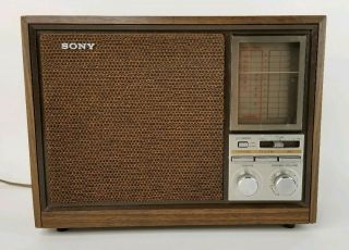 Vintage Sony Tabletop Radio | Am Fm Wb Tv | Icf - 9660w | |