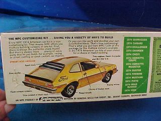 MIB Orig 1970s MPC 1/25 Scale MODEL CAR KIT 1974 FORD PINTO 2