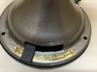 Vintage / Antique GE 12” Brass Blade,  Brass Bell Fan 3