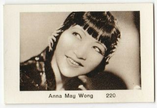 Anna May Wong Card 220 " Monopol Filmpictures " Monopol Dresden 1932