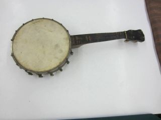 Vintage Selu Banjo Ukulele Banjolele Uke 4 - String 21 1/2 " Banjelele Banjulele