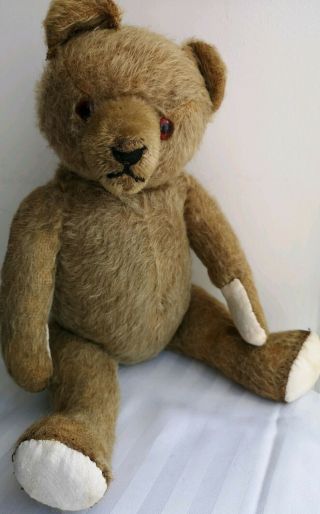 Vintage Old German Hermann Mohair Teddy Bear 1930s,  16 "