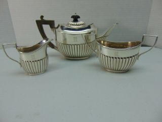 Vintage Birks Sterling 3 Pc Tea Service Set