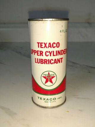 Vintage Miniature Metal Can Texaco Upper Cylinder Lubricant Savings Bank