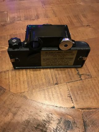 Vintage Coronet 3 - D Camera For Use With 127 Film 3