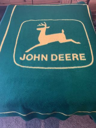 Vintage John Deere Throw Blanket With Book