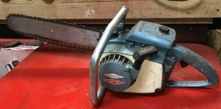 Vintage Homelite Xl - 12 Chainsaw Blue Timber Logging Firewood Antique Tool
