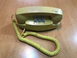 Touch Button Phone Vintage Yellow Princess 1975 Western Electric Bell System
