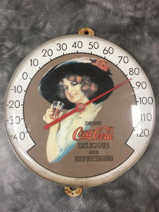 Antique Vintage Coca - Cola Thermometer