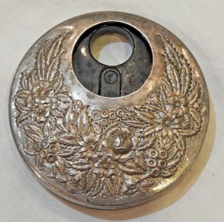 Vintage Kirk Stieff Sterling Silver Repousse Floral Perfume Atomizer