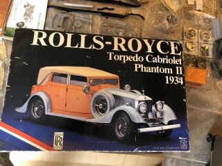 Vintage Pocher K75 Rolls Royce Torpedo Cabriolet Phantom Ii 1934 Kit 1/8