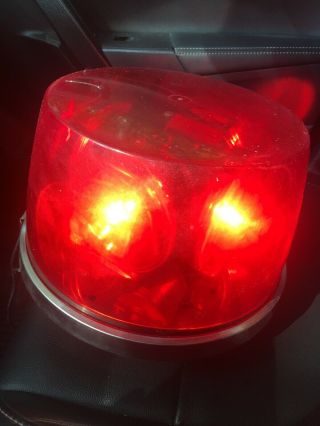 Vintage Signal - Stat 374 Emergency Red Beacon Light Police Emergency Fire