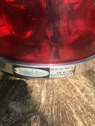 Vintage Signal - Stat 374 Emergency Red Beacon Light Police Emergency Fire 3