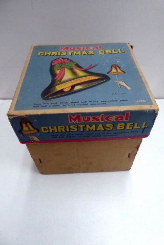 Vintage Musical Christmas Bell Decoration Collectors