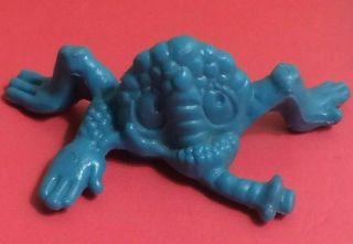 Vintage 70s Ralston Freakies Cereal Premium Blue Snorkledorf Monster Toy Figure