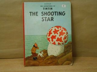 Vintage Book,  Herge - The Adventures Of Tintin " The Shooting Star " 1961,  ?1st Ed