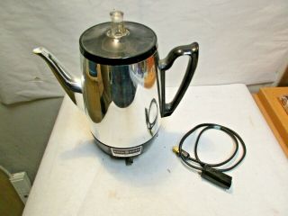 Vintage General Electric Ge Percolator Coffee Maker 473 - A Good Shape