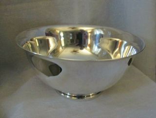 Vtg Reed & Barton 103 Silver Plated 10 " Revere Bowl W/footed Base -