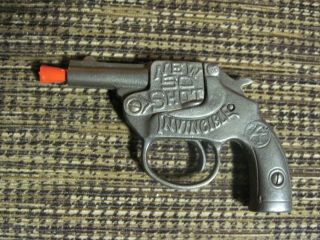Antique Us Kilgore Invincible Toy Cap Gun Pistol Pat.  Dec.  14