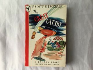 Vintage 1945 The Great Gatsby F.  Scott Fitzgerald Bantam 8 Pb Unread