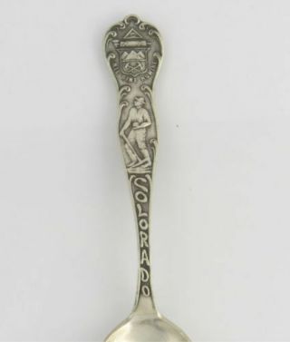 Colorado Collectors Spoon - Sterling Silver Vintage Souvenir Denver State Seal 2