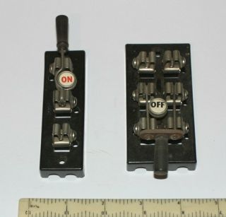 Vintage Single And Double Knife Switches.  General Electric Company