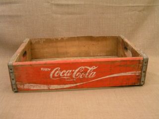 Old Vintage Coca Cola Bottle Wooden Case Crate Carrier Box w/ Great Patina 2