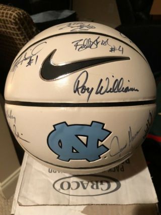 2006 - 07 North Carolina Tar Heels Unc Basketball Signed By Team Players & Coaches