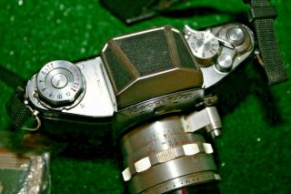 Antique Exakta VXIIA Ihagee Dresden 35mm Camera Carl Zeiss Jena Lens Biotar 2/58 2