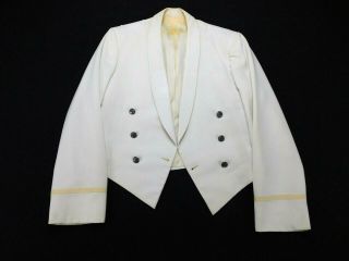 Vintage Us Air Force Military Officer White Formal Mess Dress Coat Jacket Sz 41