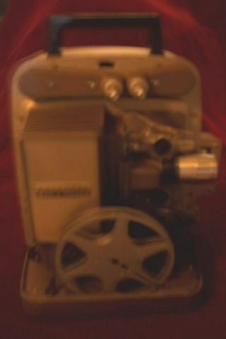 VTG BELL & HOWELL AUTO LOAD 8MM MOVIE PROJECTOR/METAL CASE 2