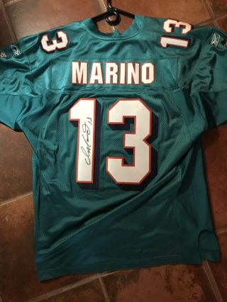 Dan Marino Signed Autographed Authentic Reebok Miami Dolphins Jersey