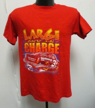 Dale Earnhardt Sr Sr Nascar 3 Sided Youth Large 14 - 16 Vintage Shirt Retro Vtg