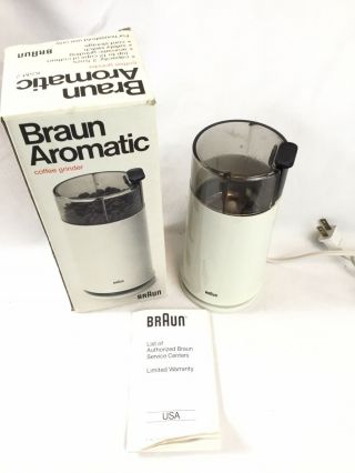 Vintage BRAUN KSM2 Aromatic Coffee Grinder 2