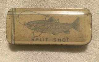 Vintage Split Shot Fishing Tin